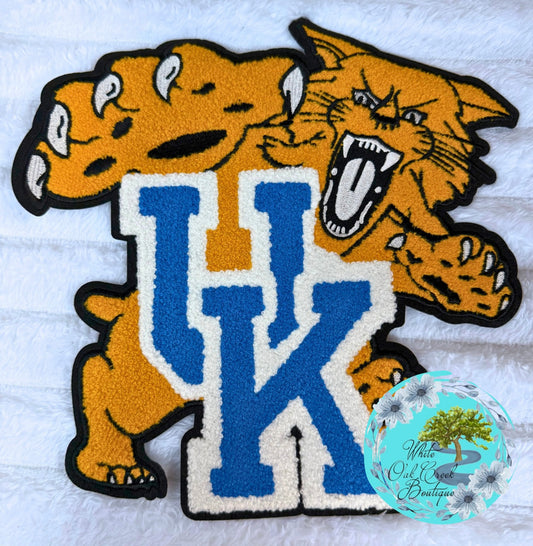 Kentucky Wildcat Chenille 11” Iron-On Patch
