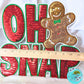 Oh Snap Gingerbread Sequin 11” Iron-On Patch DIY