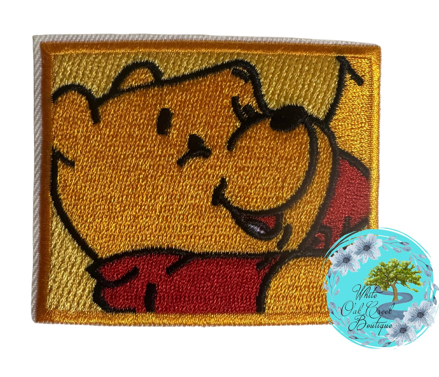 Yellow Bear 2.6” Embroidered Trucker Hat Patch