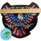 Eagle Embroidered Large 10.75” Iron on w/ adhesive