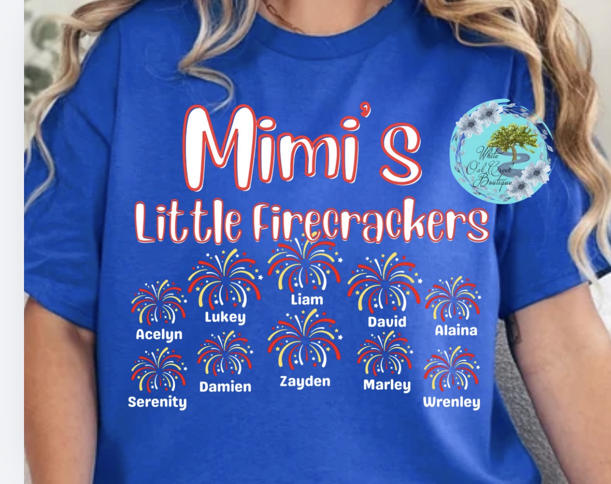 Personalized Little Firecrackers T-Shirt