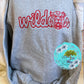 Wildcats Embroidered Sweatshirt Vintage Font