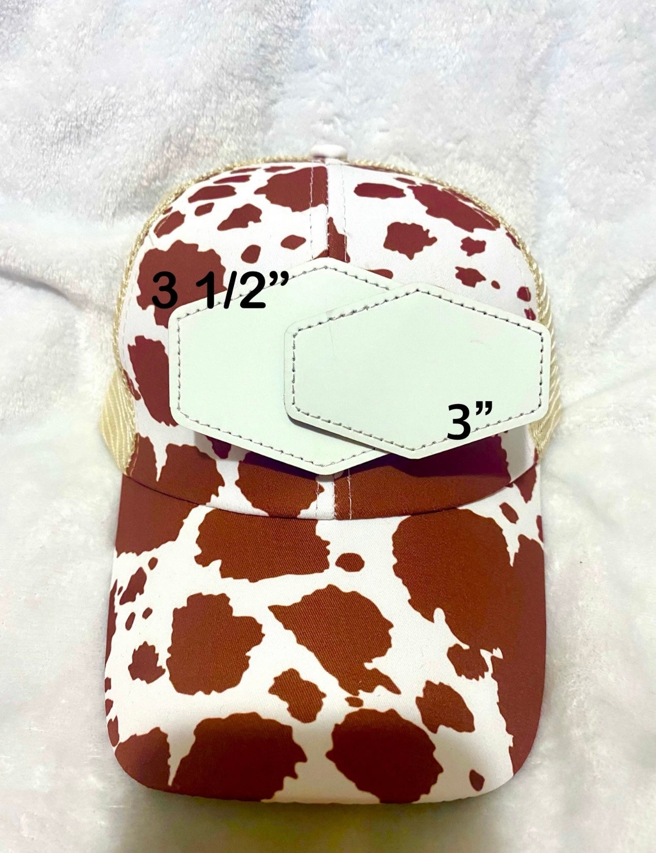 Shit Show Ticket Leather Trucker Hat Patch