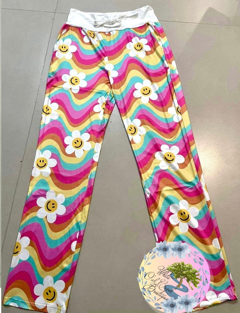 Retro Smiley Lounge Pants