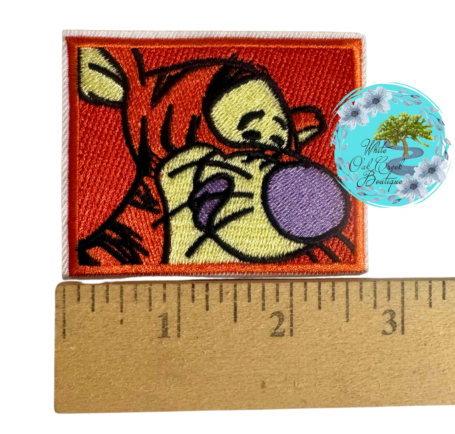 Orange Tiger 2.6” Embroidered Trucker Hat Patch