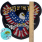 Eagle Embroidered Large 10.75” Iron on w/ adhesive