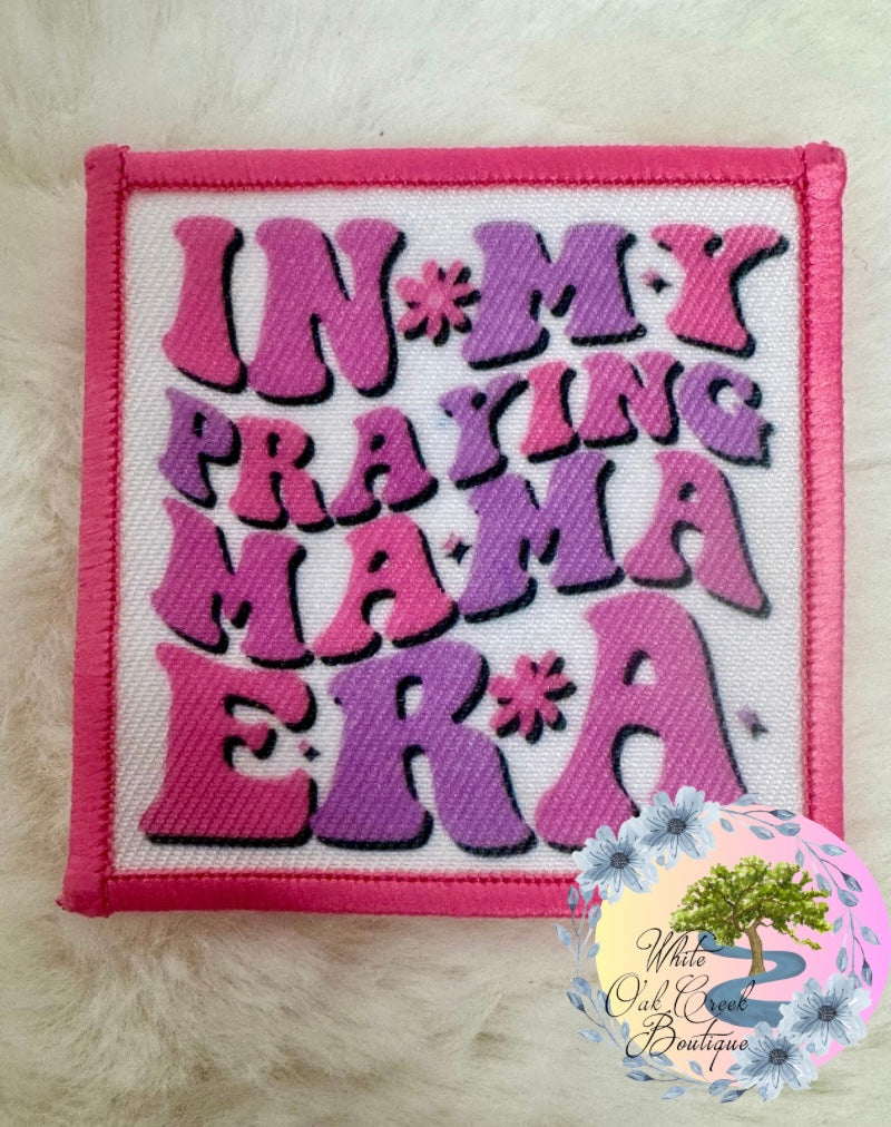 Pink Praying Mama Hat Patch