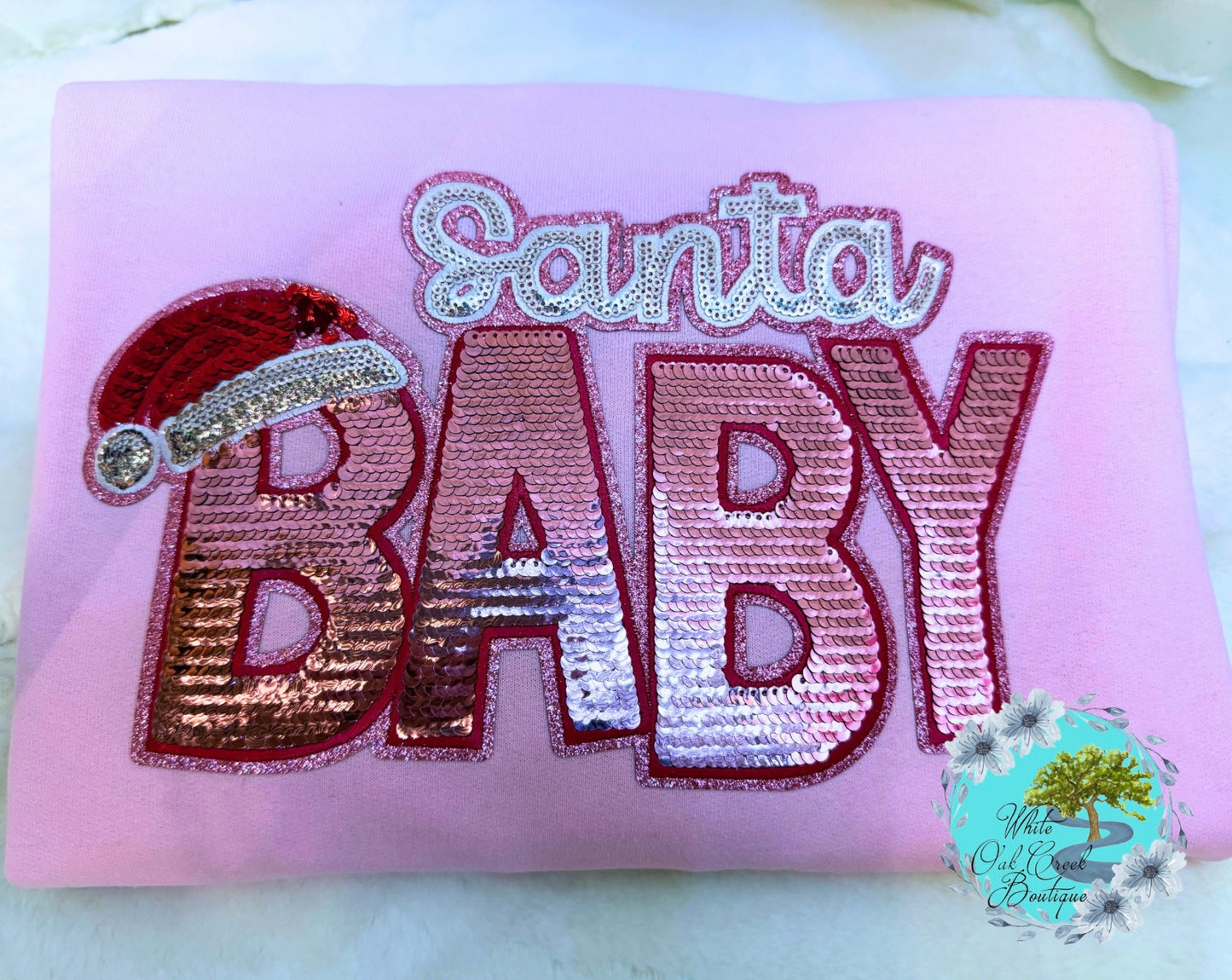 Santa Baby Sequin Sweatshirt
