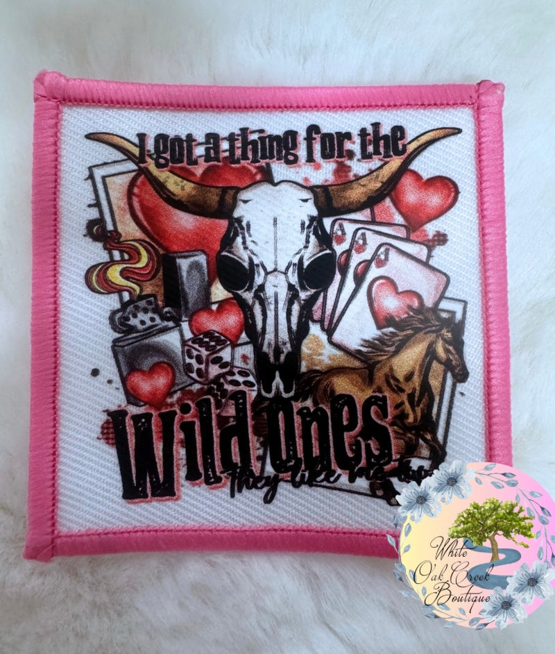 Pink Wild Ones Hat Patch