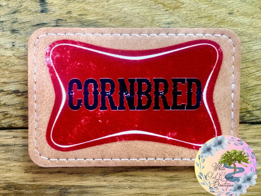 Cornbred Rectangle Brown 3” x 2” Trucker Hat Patch