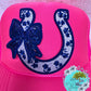 Horseshoe Sequin Embroidered Hat Patch