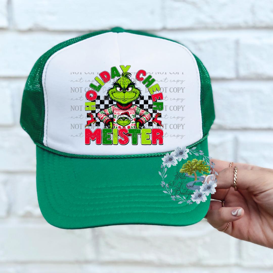 Holiday Cheer Meister HAT DTF Transfer