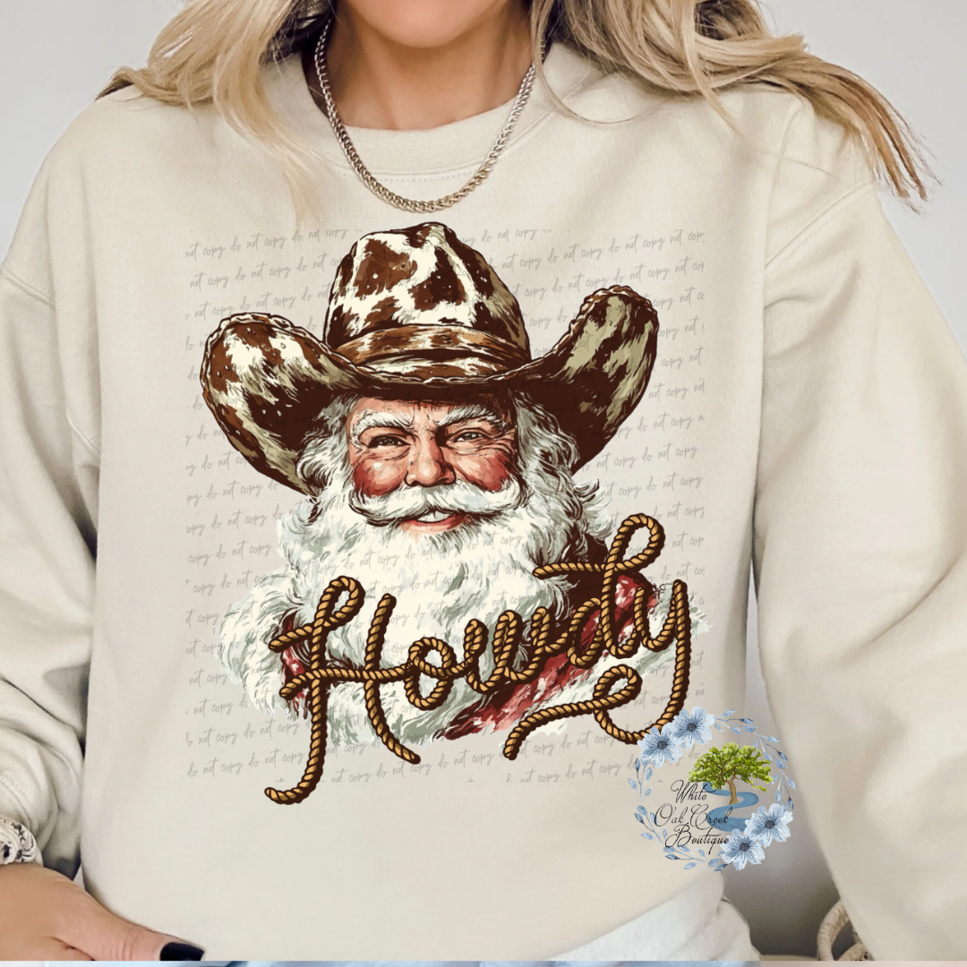 Howdy Santa Sweatshirt