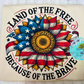 Sunflower Flag Land of the Free T-Shirt