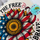 Sunflower Flag Land of the Free T-Shirt
