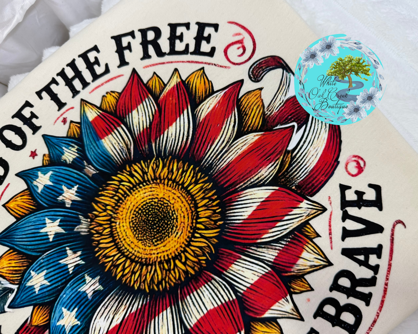 Sunflower Flag Land of the Free T-Shirt