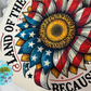 Sunflower Flag Land of the Free T-Shirt