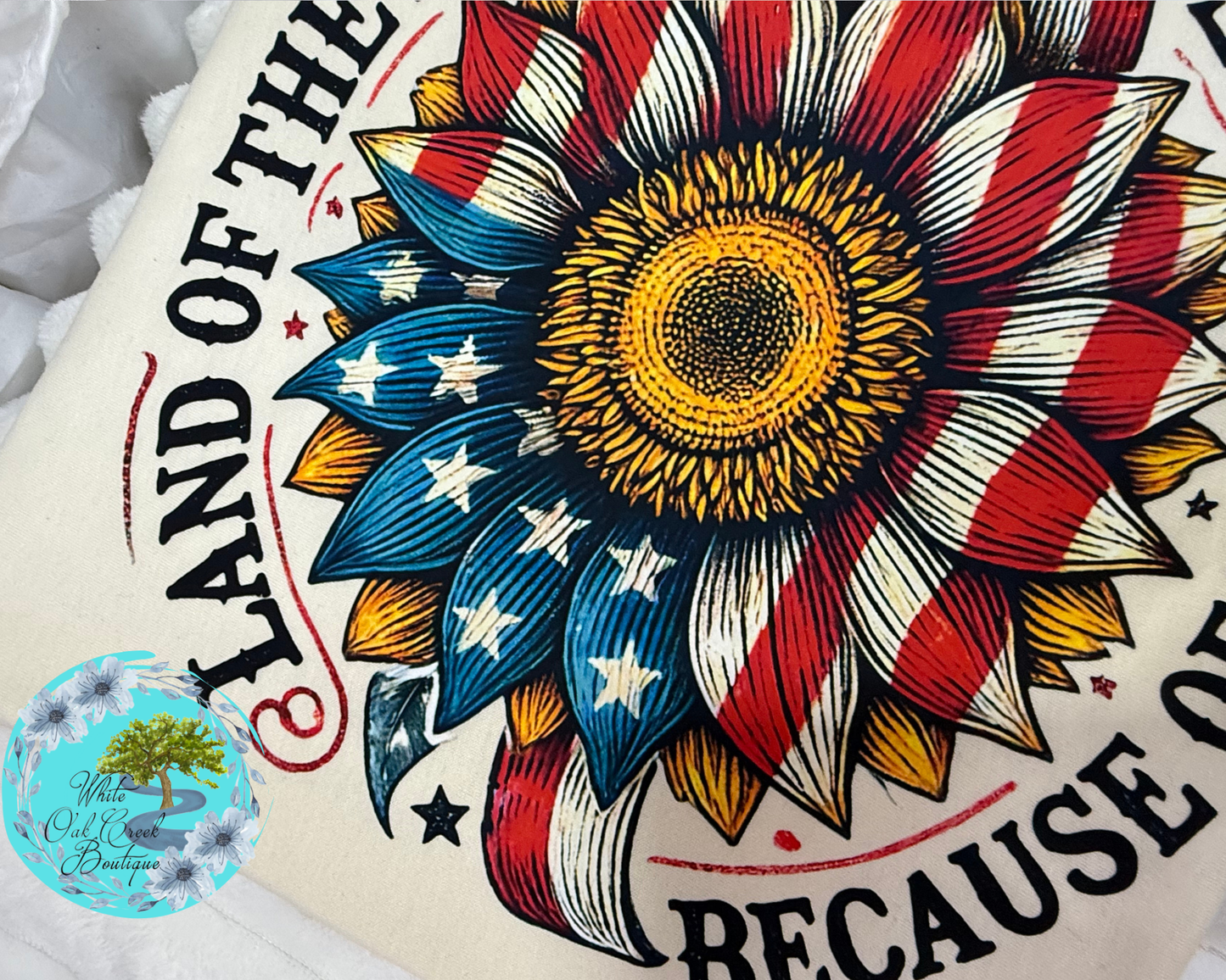 Sunflower Flag Land of the Free T-Shirt