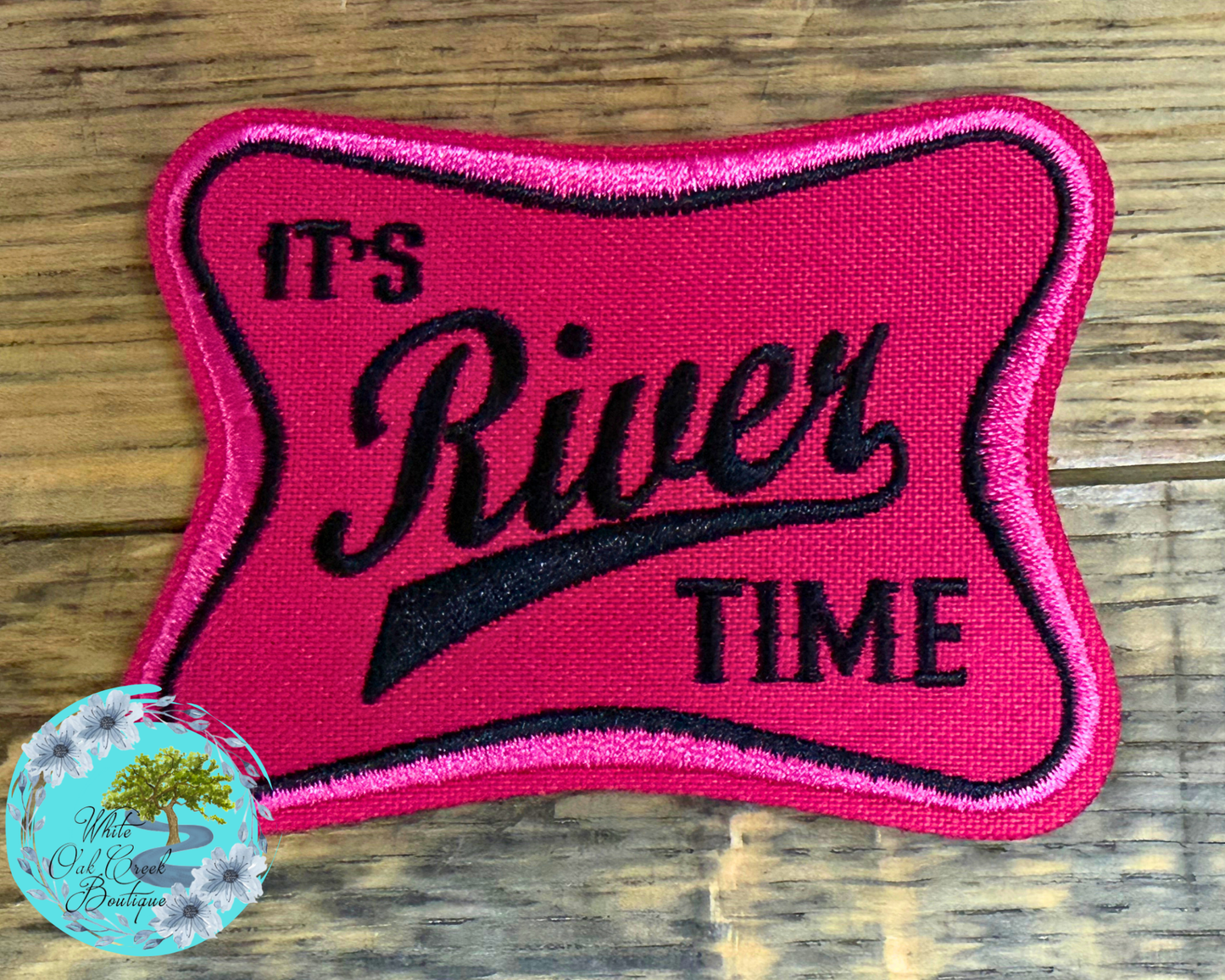 River Time Hat Patch