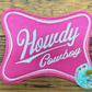Howdy Cowboy Hat Patch