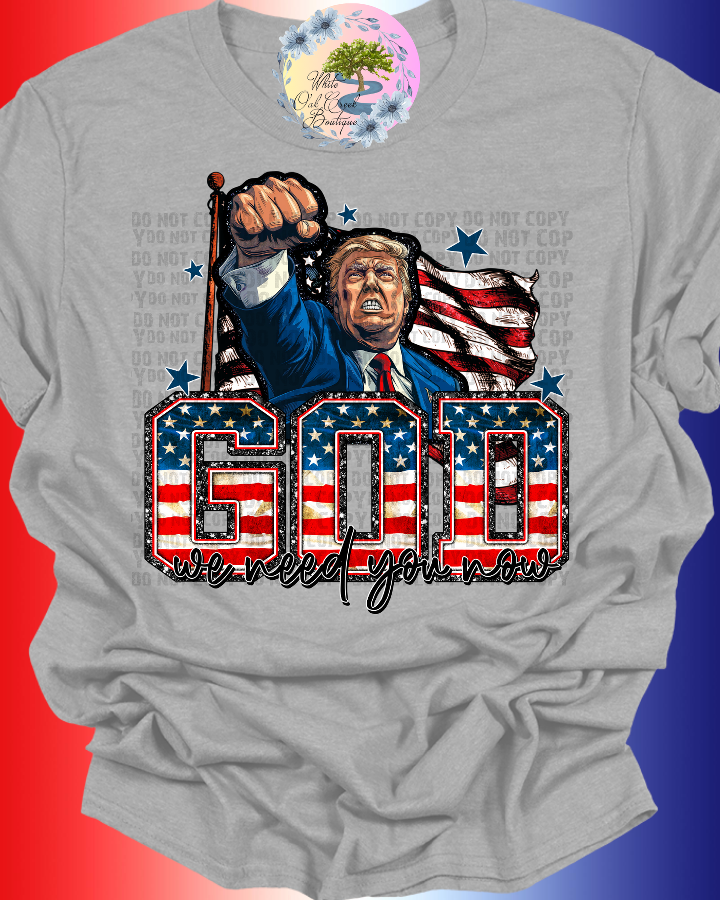 Trump God We Need You Now Felon T-Shirt