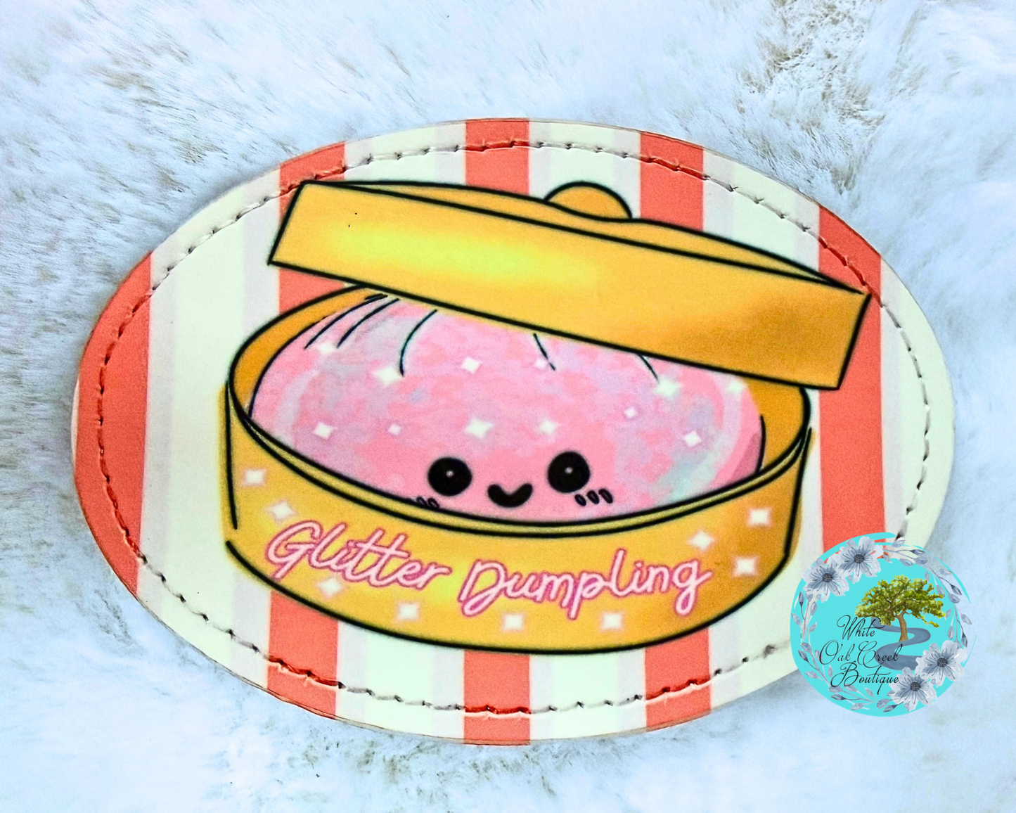 Pink Dumpling Oval Patch