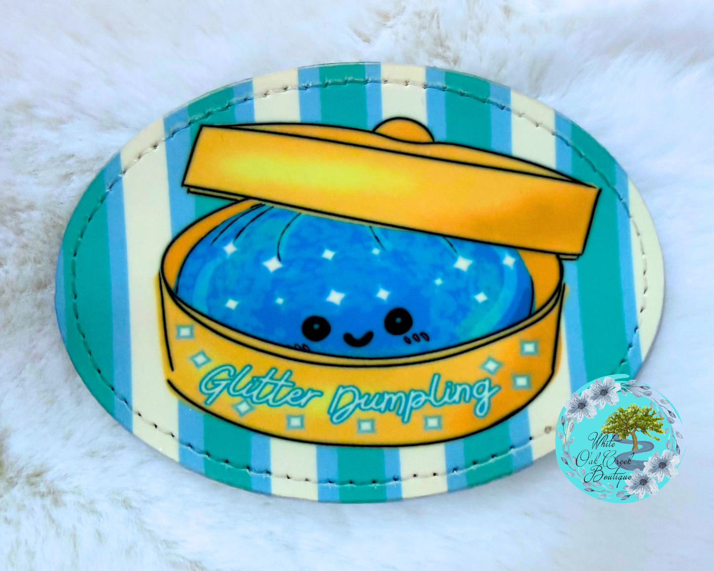 Blue Dumpling Oval Patch