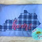 Kentucky Gingham Home Embroidered T-Shirt