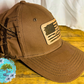 Lineman Embroidered Lasered Faux Leather Patch Twill Trucker Hat