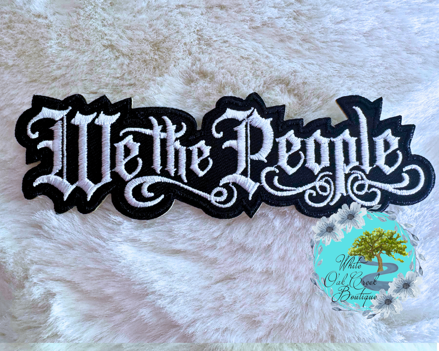 We the People Embroidered Hat Patch