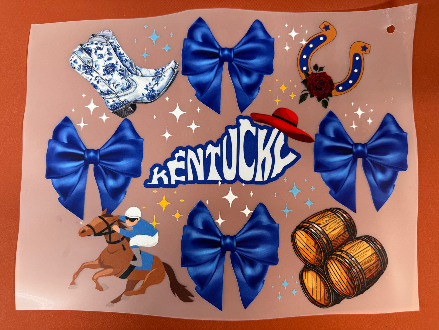 DTF Transfer Kentucky Coquette Bow