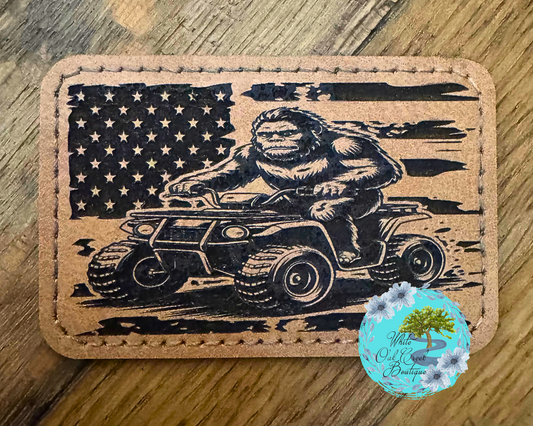 Bigfoot 4 Wheeler Lasered Hat Patch