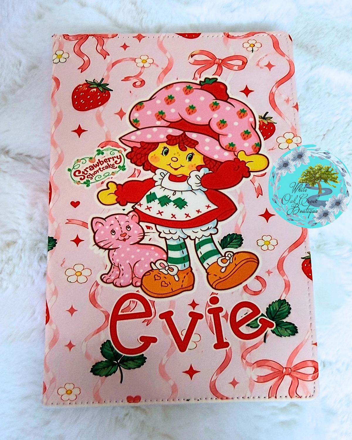 Hardcover Notebook Strawberry Personalized