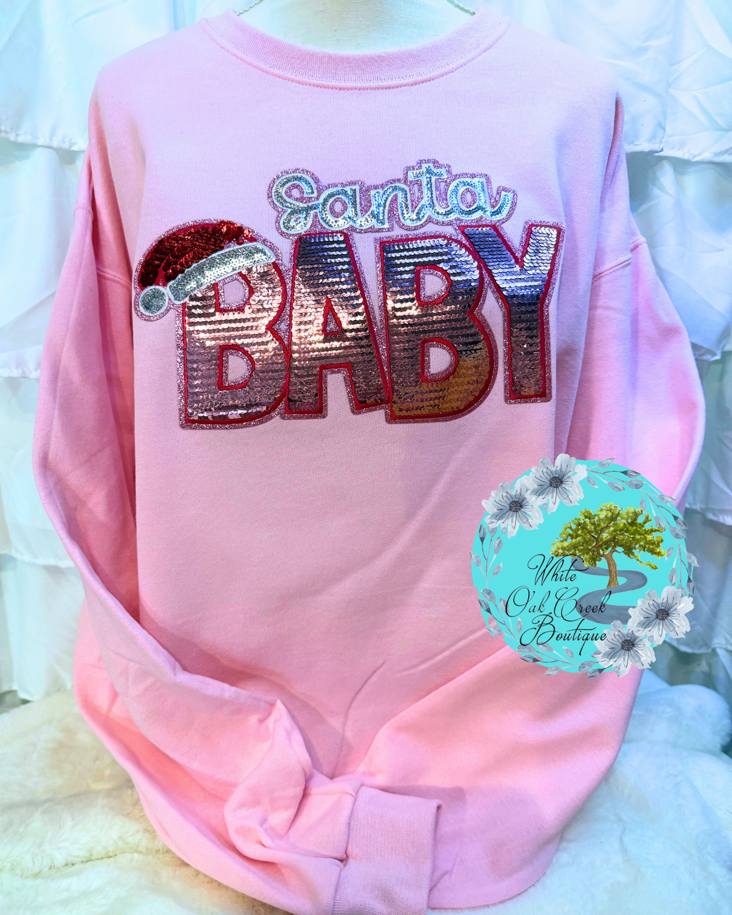 Santa Baby Sequin Sweatshirt
