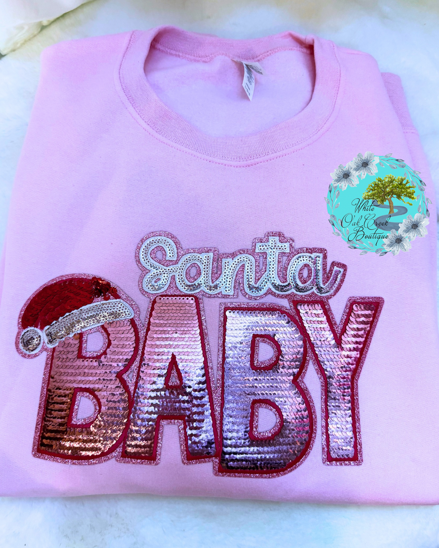 Santa Baby Sequin Sweatshirt