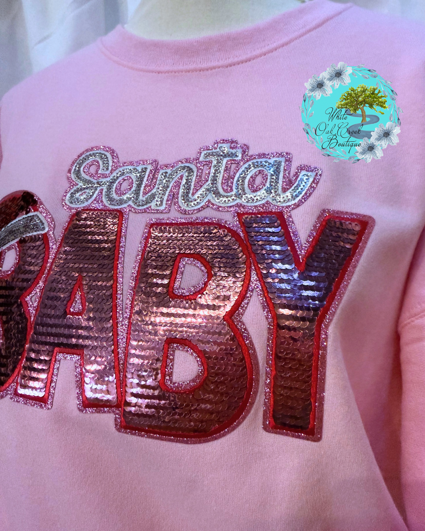Santa Baby Sequin Sweatshirt