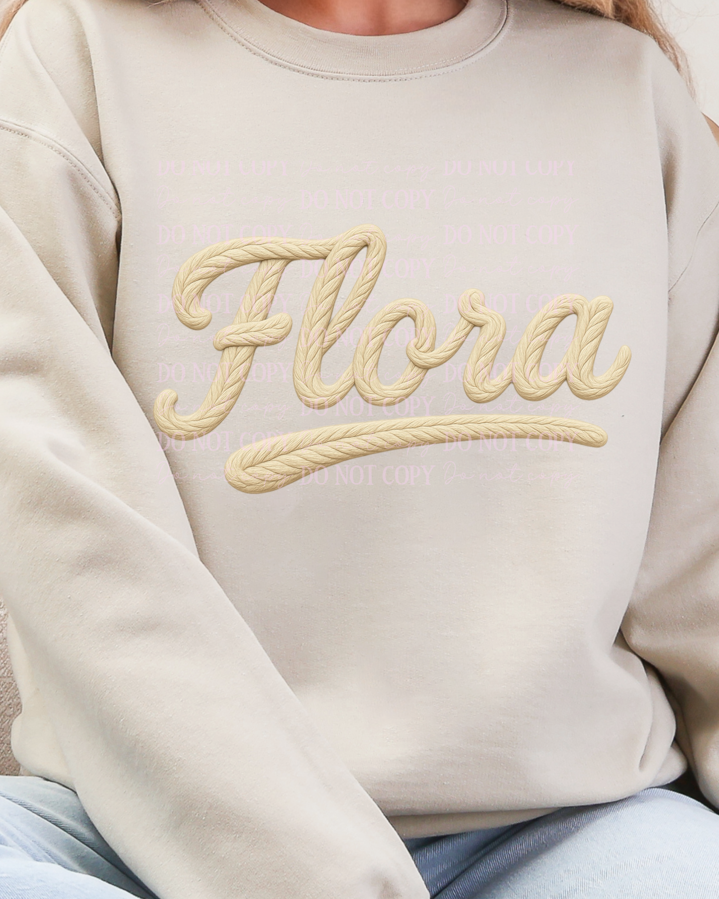 DTF Transfer Flora Faux Yarn