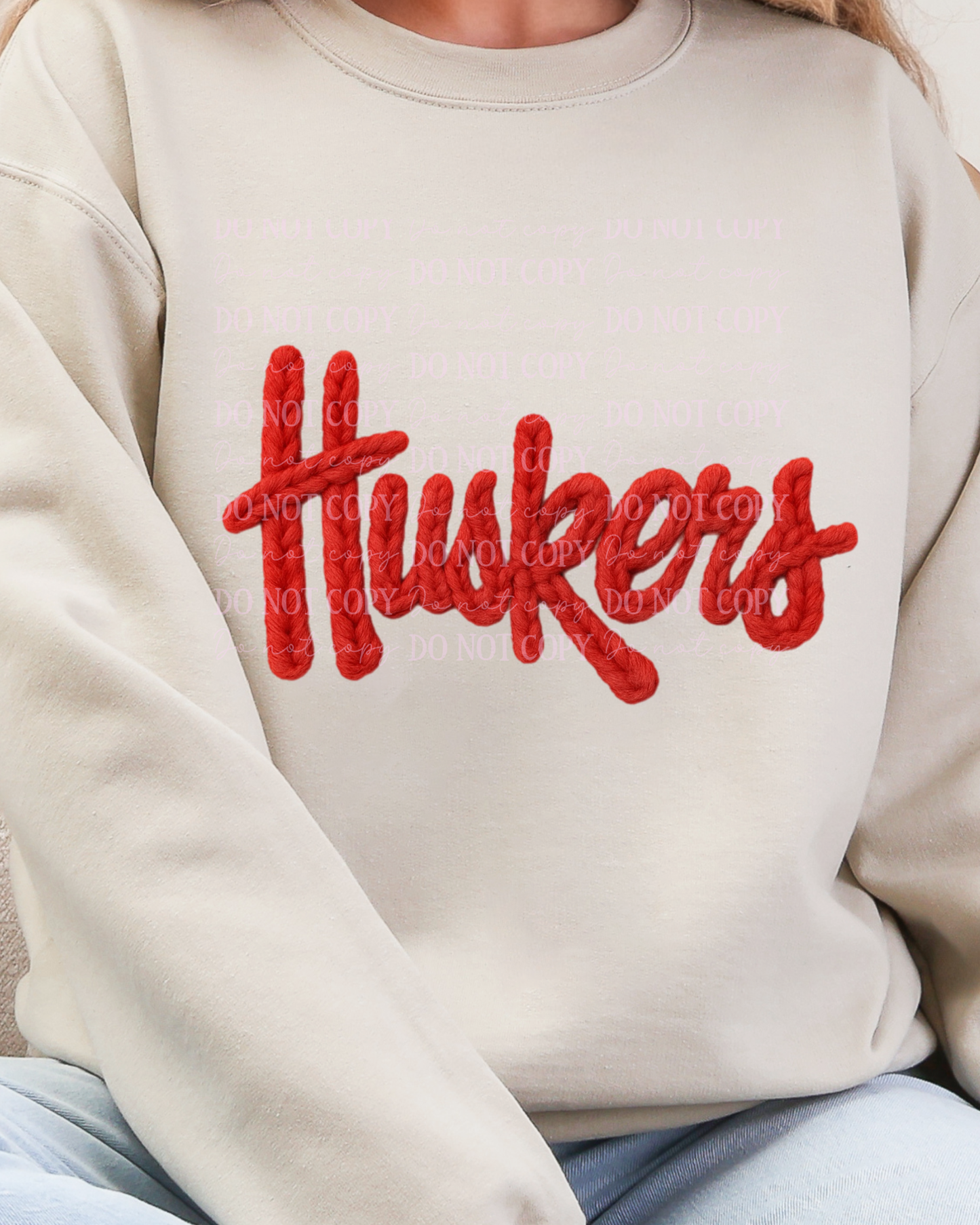 DTF Transfer Huskers Faux Yarn