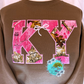 Pink Camo Appliqué Sweatshirt
