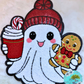 Christmas Ghost 11” Iron-On Patch DIY