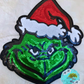 Grinch Sequin 11” Iron-On Patch DIY