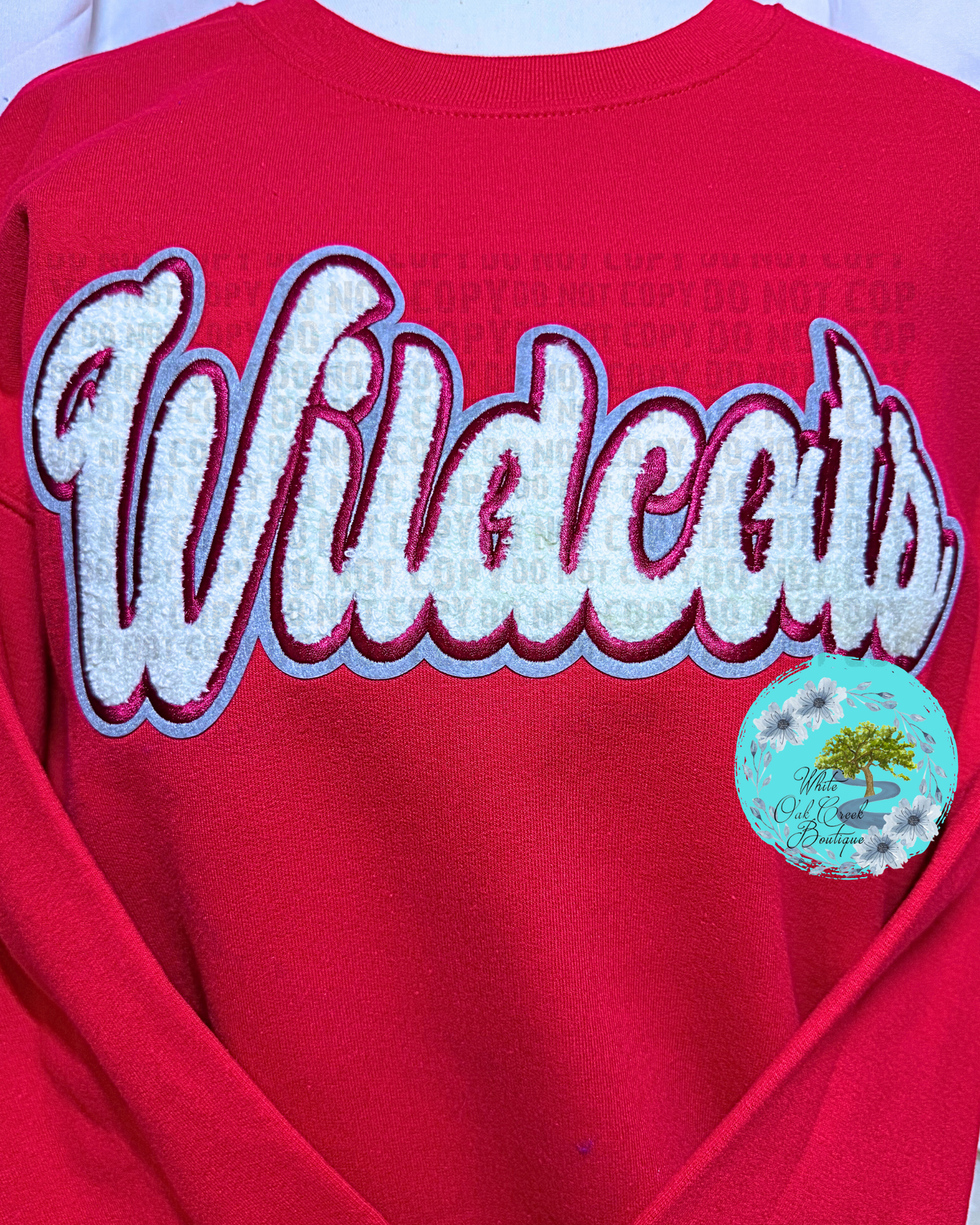 Red Wildcat Chenille Sweatshirt