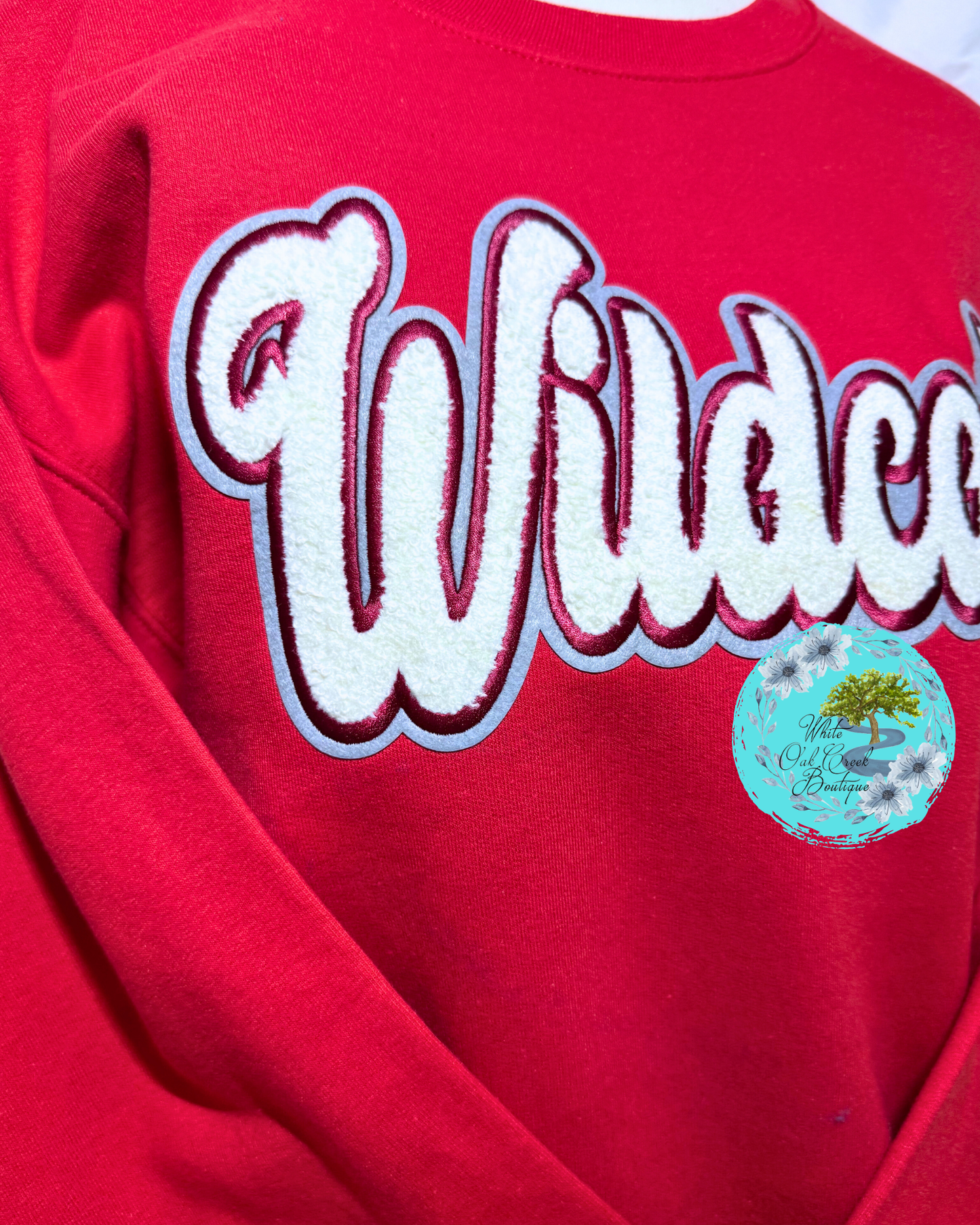 Red Wildcat Chenille Sweatshirt