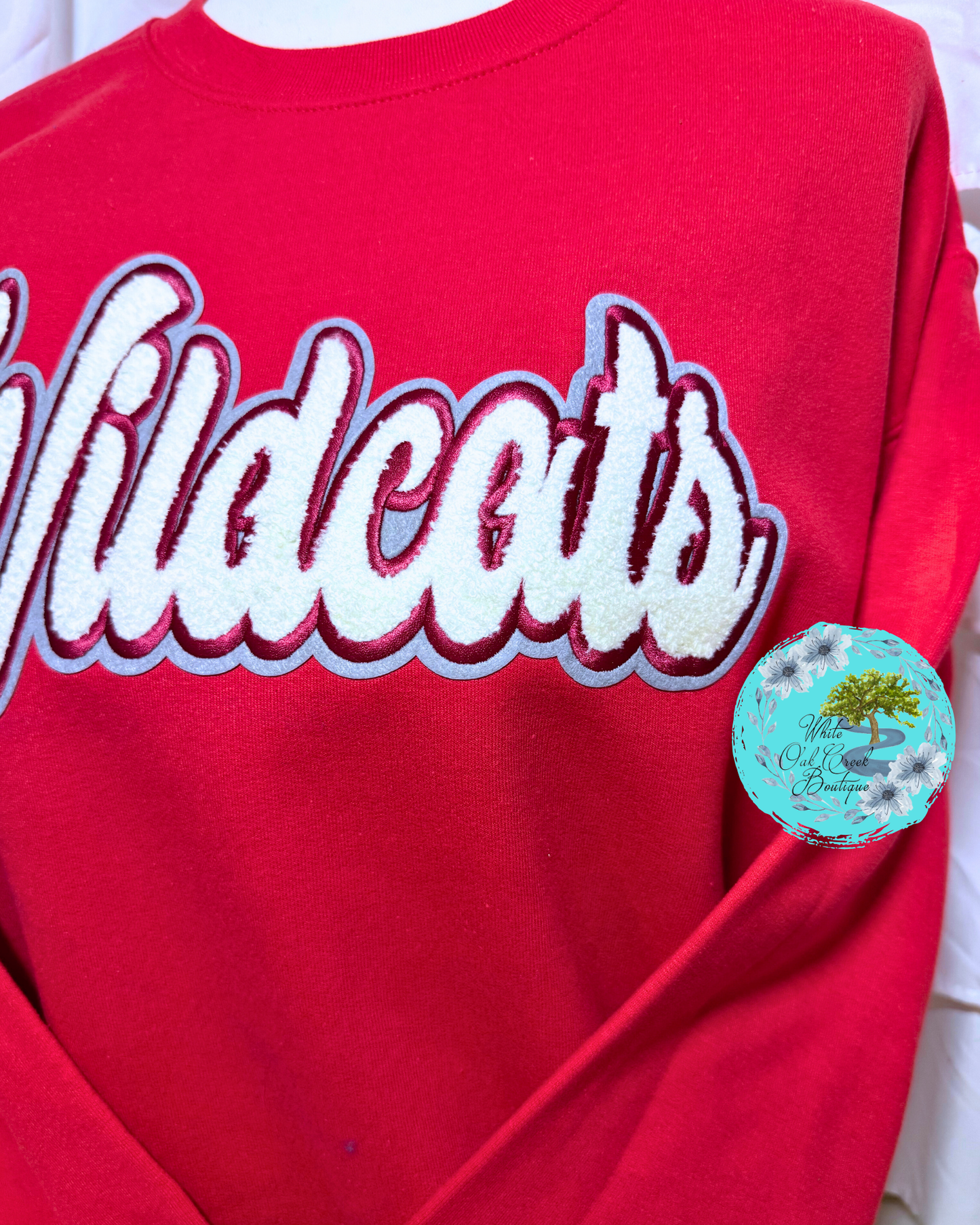 Red Wildcat Chenille Sweatshirt