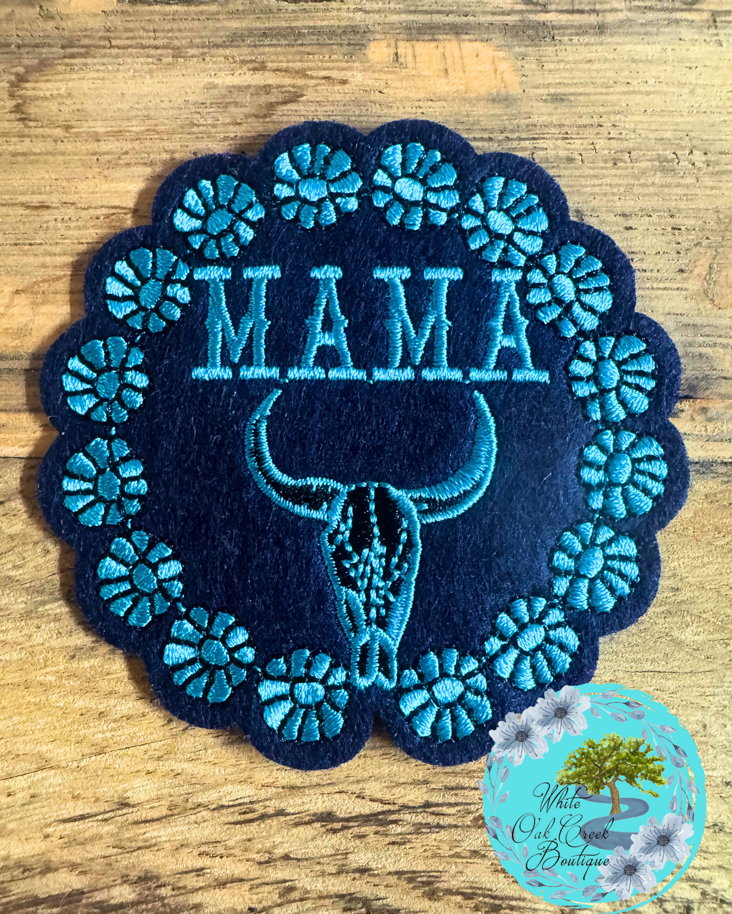 Mama Longhorn Hat Patch
