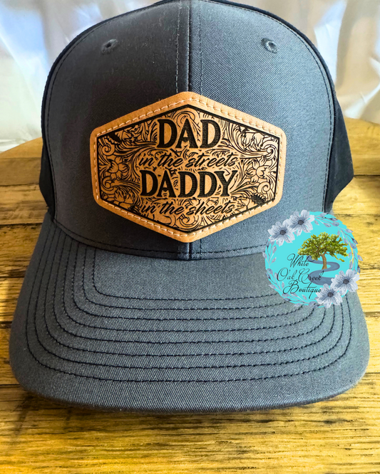 Dad in the Streets Scroll Lasered Richardson Hat
