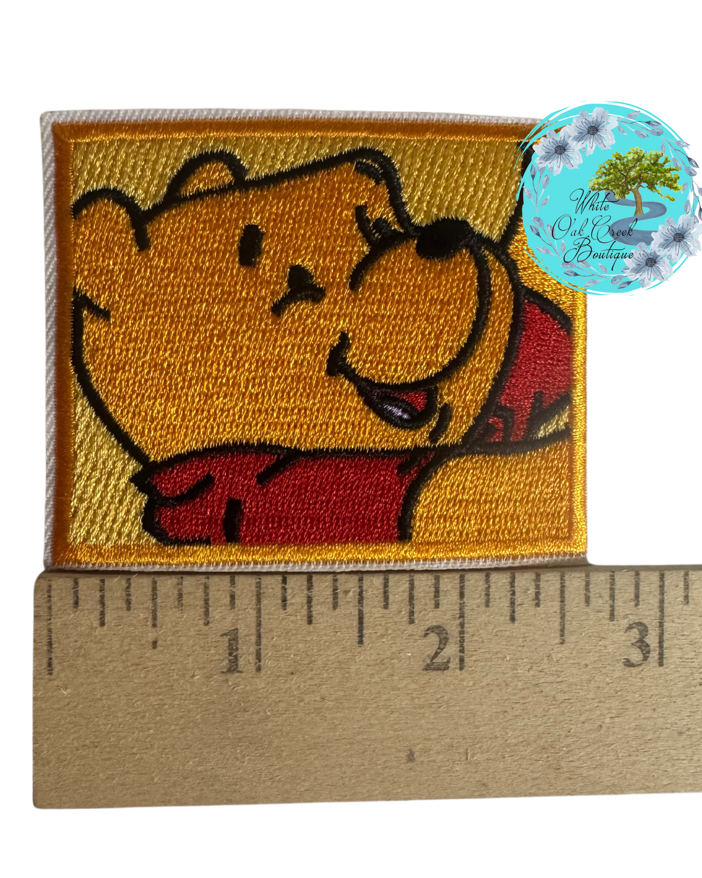 Yellow Bear 2.6” Embroidered Trucker Hat Patch