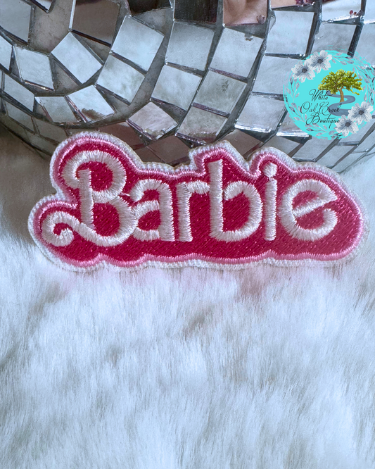 Barbie 2.6” Embroidered Trucker Hat Patch