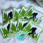 Bigfoot 3”Embroidered Iron on hat patch with adhesive
