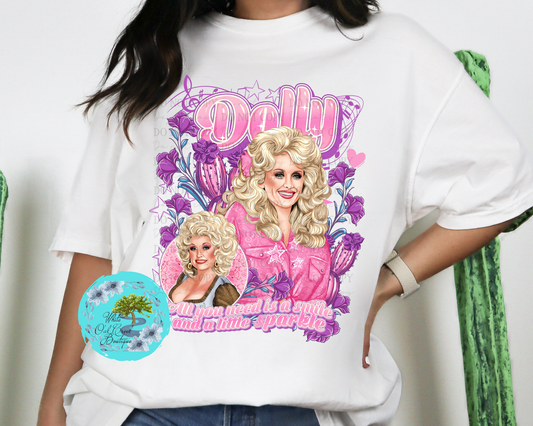 DTF Transfers Dolly Smile